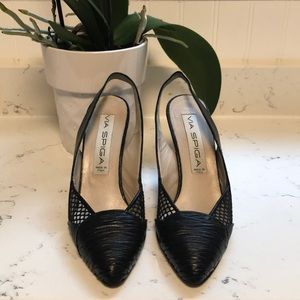 Via Spiga leather slingback heels
